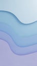 Gentle abstract layered waves of soft blue and light purple paper creating a smooth gradient background with subtle shadows and Royalty Free Stock Photo
