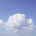 Gentle cloud formations in the clear blue sky, sky, soft Royalty Free Stock Photo