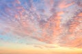 Gentle Colors of Sky with light Clouds - Background at Sunrise time Royalty Free Stock Photo