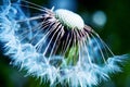 Gentle Dandelion fluff macro Royalty Free Stock Photo