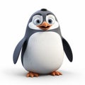 Gentle Expressions: 3d Pixar Penguin Illustration