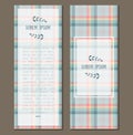 Gentle flat lumberjack plaid patterned flyer