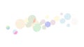 Gentle Floating Colorful Bubbles, Light and Airy Design Vector, vector design Generative AI Royalty Free Stock Photo