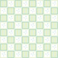 Gentle floral seamless checkered wallpaper pattern