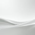 Smooth White Abstract Waves with Bubbles and Soft Lighting flowing Royalty Free Stock Photo