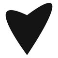 Gentle heart icon, simple style.