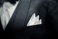 Gentle man closeup groom tuxedo suit for luxury cloth Royalty Free Stock Photo