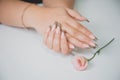 Gentle manicure, French manicure, beauty, fashion