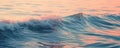 Gentle ocean wave at sunset Royalty Free Stock Photo