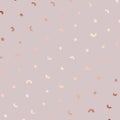 A gentle pattern with brush strokes and imitation of rose gold for the design Royalty Free Stock Photo