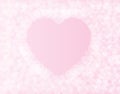 Gentle pink background of hearts