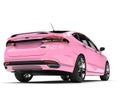 Gentle pink Ford Mondeo 2015 - 2018 model - back view
