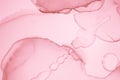 Gentle Pink Marble. Acrylic Illustration. Fluid