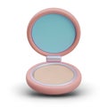 Gentle pressed powder in standard packaging. Highlighter in round box