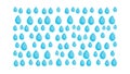 Gentle Raindrop Pattern: Refreshing Water Droplet Design, vector design Generative AI Royalty Free Stock Photo
