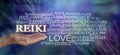 Gentle Reiki Words of Wisdom Word Cloud Royalty Free Stock Photo