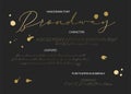Gentle script duo font. Royalty Free Stock Photo