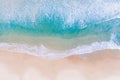 Gentle sea waves on the beach and clear water Royalty Free Stock Photo