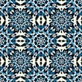 Gentle seamless pattern on a light background vintage ethnic ornament vector illustration Royalty Free Stock Photo