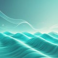 Gentle Turquoise Waves with Soft Light and Wispy Trails water ocean Royalty Free Stock Photo