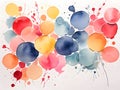 Gentle Wash: White Infused Abstract Watercolor Symphony Royalty Free Stock Photo