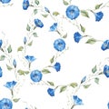 Gentle watercolor floral pattern