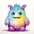 Gentle Watercolor Monster Spreading Kindness