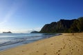 Gentle wave lap on Waimanalo Beach Royalty Free Stock Photo