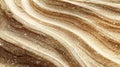Gentle waves of beige sand create a soft rippling effect with subtle shadows and highlights, making for an abstract Royalty Free Stock Photo