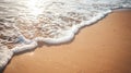 Gentle waves lapping on sandy Royalty Free Stock Photo