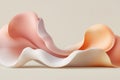 gentle waves ripple in peach, white and salmon color tone with smooth texture Royalty Free Stock Photo