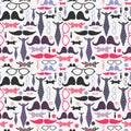 Gentleman accessories seamless pattern Royalty Free Stock Photo