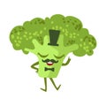 Gentleman Broccoli Cute Anime Humanized Cartoon Food Character