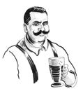 Gentleman with a glass of beer