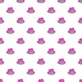Gentleman hat pattern, cartoon style Royalty Free Stock Photo