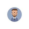 gentleman hipster worker avatar Royalty Free Stock Photo