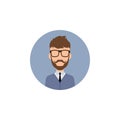 gentleman hipster worker avatar Royalty Free Stock Photo