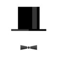 Gentleman icon isolated on white background. Vector art. Royalty Free Stock Photo