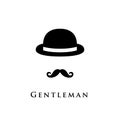 Gentleman icon isolated on white background. Royalty Free Stock Photo
