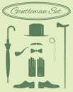 Gentleman icon set Royalty Free Stock Photo