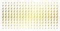 Gentleman Pray Gold Halftone Pattern