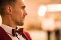 Gentleman with Red Bow Tie