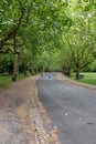 A gentleman running in finsbury Park during lockdown