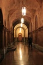 Gentleman walking through one of many hallways, State Capitol,Albany,New York,2016