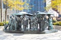 The Gentlemen sculptures at AMA Plaza in Chicago, Illinois, USA