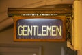 Gentlemen Toilet Sign in Hikawa Maru