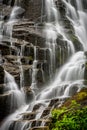 Gently flowing Estatoe Falls in Rosman, NC