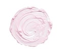 Gently pink strokes and texture of face cream or acrylic paint