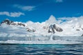 Gentoo penguins on iceberg Antarctica Royalty Free Stock Photo