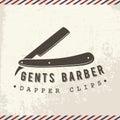Gents barber. Vector illustration decorative background design
